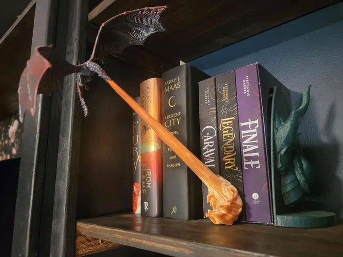 Fire Breathing Dragon Book Nook with book mount