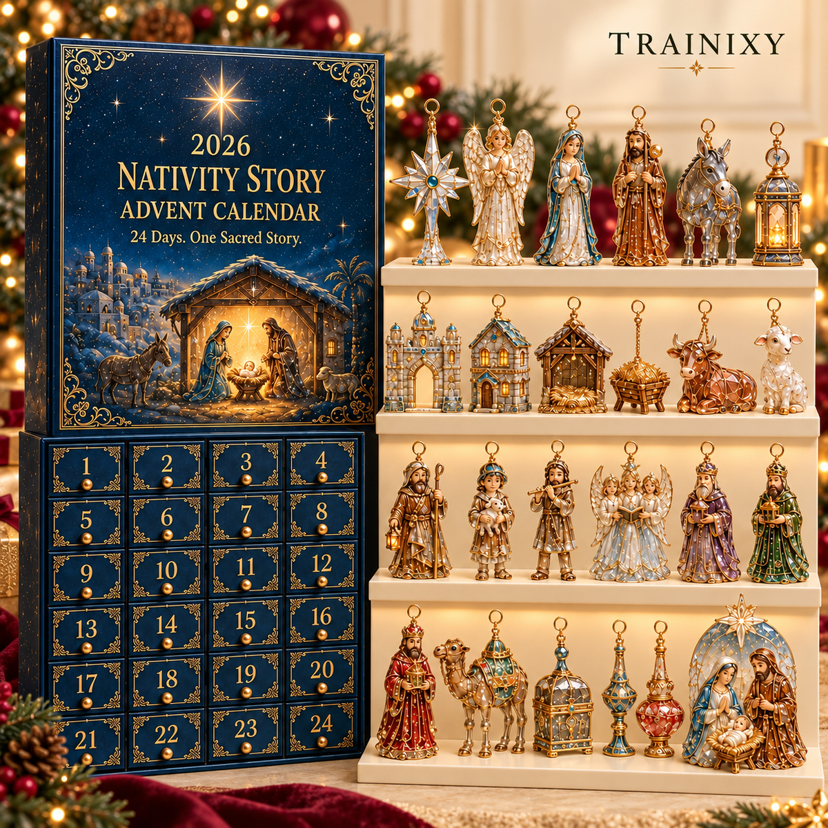 Nativity Story Advent Calendar – 24 Keepsake Ornaments