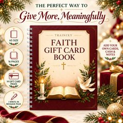 Faith & Encouragement Gift Card Book – Spiral-Bound Keepsake