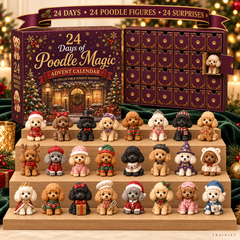 Poodle Christmas Advent Calendar 2026 – 24 Days of Magic Holiday Blind Box (Gift for Dog Lovers)