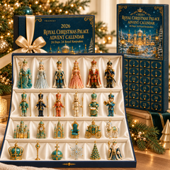 2026 Royal Christmas Palace Advent Calendar – 24-Day Luxury Keepsake Ornament Set