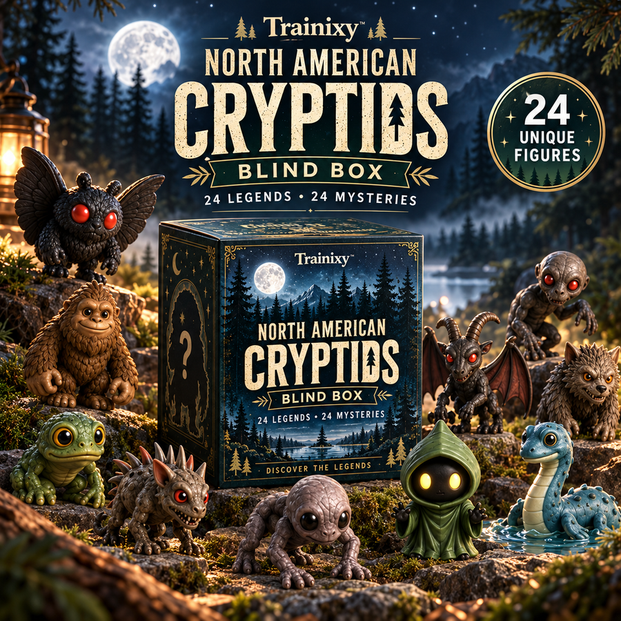North American Cryptids Mystery Blind Box – Collectible Folklore Mini Figures