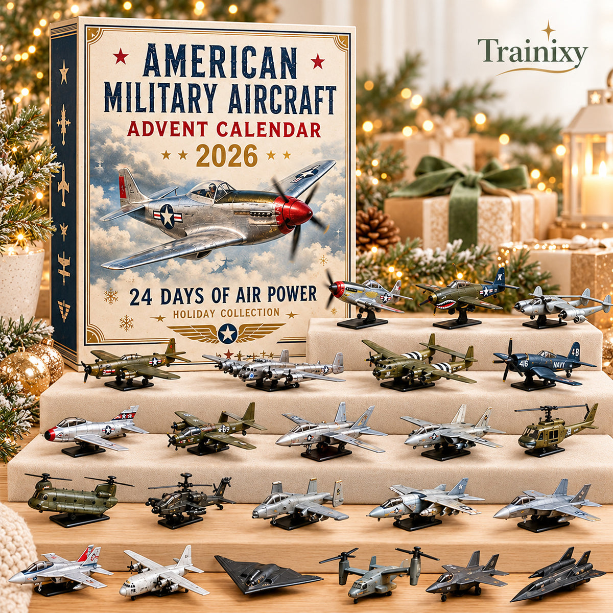 American Military Aircraft Advent Calendar 2026 – 24 Days of Collectible Mini Models
