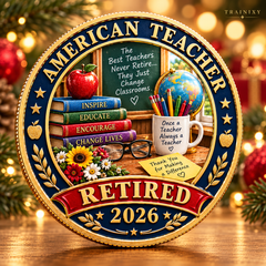 2026 American Hero Retirement Commemorative Coin – Keepsake Gift
