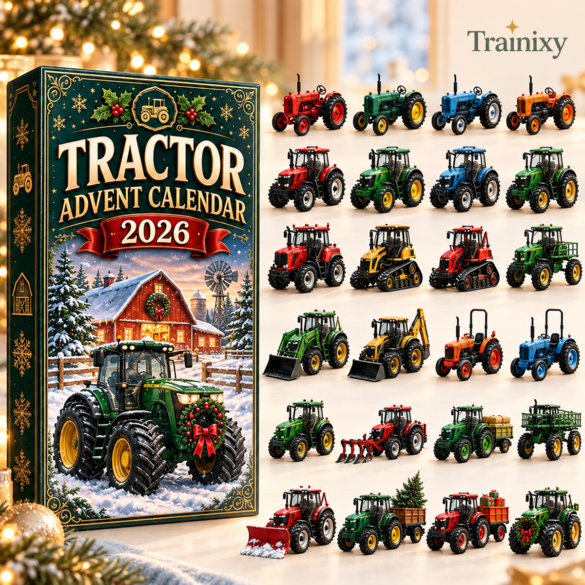 2026 Vehicle Advent Calendar – 24 Days of Acrylic Ornaments & Holiday Keepsakes