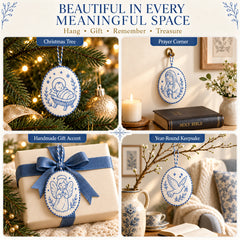 Beginner-Friendly DIY Heirloom Oval Embroidery Ornament Kit