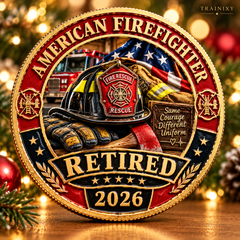 2026 American Hero Retirement Commemorative Coin – Keepsake Gift