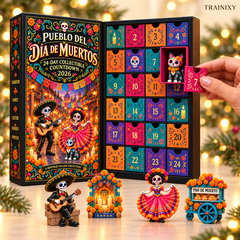 Pueblo del Día de Muertos 2026 Advent Calendar – 24-Piece Day of the Dead Collectible Village