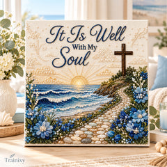 Sacred Hymn Pearl Art Kit – DIY Faith-Inspired Wall Decor