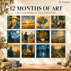 Van Gogh-Inspired 2027 Wall Calendar – 12 Months of Masterpieces