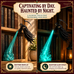 The Soul Harvester — Gothic Grim Reaper Bookshelf Light