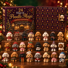 Poodle Christmas Advent Calendar 2026 – 24 Days of Magic Holiday Blind Box (Gift for Dog Lovers)