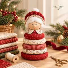 Handmade Christmas Fabric Doll Craft Kit