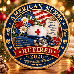 2026 American Hero Retirement Commemorative Coin – Keepsake Gift