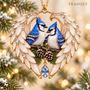Bluebird Pair & Flowers