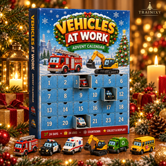 2026 Vehicles At Work Advent Calendar – 24 Days of Acrylic Vehicle Ornaments & Christmas Countdown