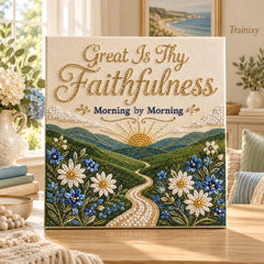 Sacred Hymn Pearl Art Kit – DIY Faith-Inspired Wall Decor
