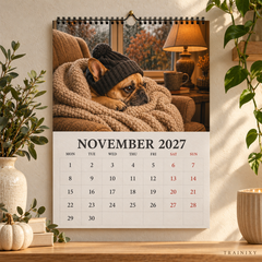 2027 French Bulldog Wall Calendar: Funny Frenchie Moments