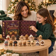 Poodle Christmas Advent Calendar 2026 – 24 Days of Magic Holiday Blind Box (Gift for Dog Lovers)