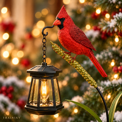 Cardinal Solar Garden Lantern