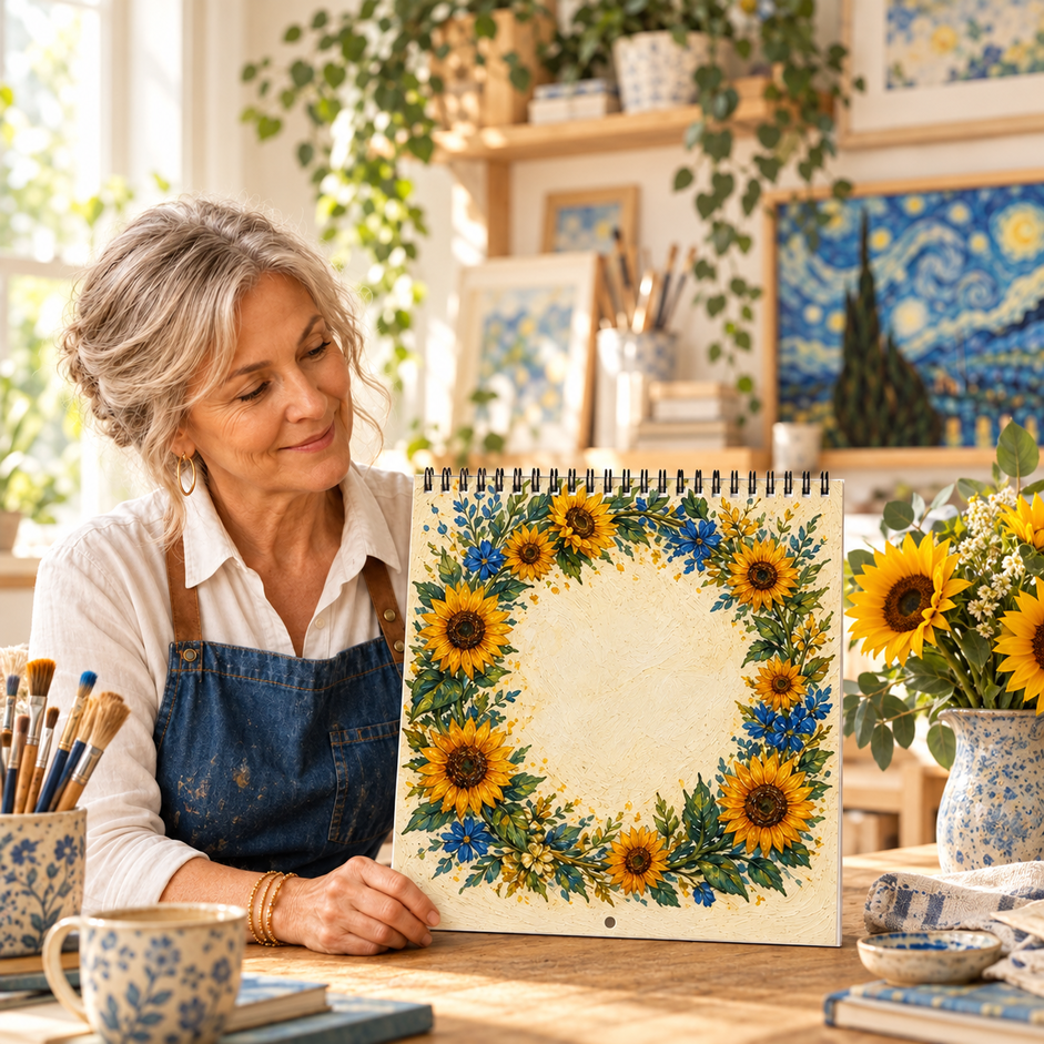 Van Gogh-Inspired 2027 Wall Calendar