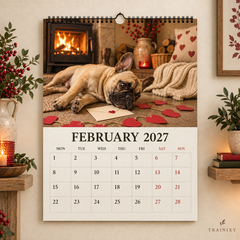 2027 French Bulldog Wall Calendar: Funny Frenchie Moments