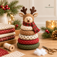 Handmade Christmas Fabric Doll Craft Kit