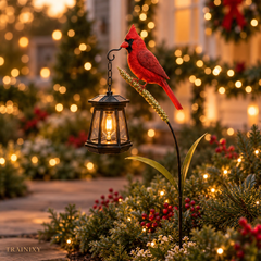 Cardinal Solar Garden Lantern