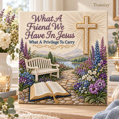 Sacred Hymn Pearl Art Kit – DIY Faith-Inspired Wall Decor