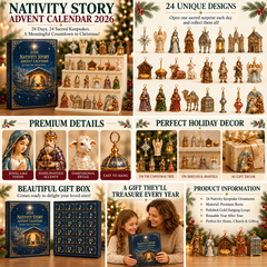 Nativity Story Advent Calendar – 24 Keepsake Ornaments