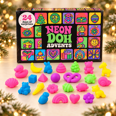 Neon Sensory Squishy Advent Calendar (24 Days)