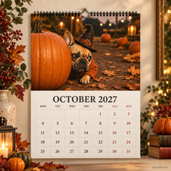 2027 French Bulldog Wall Calendar: Funny Frenchie Moments
