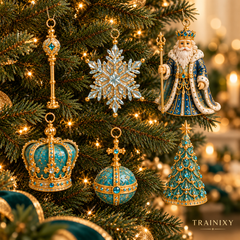2026 Royal Christmas Palace Advent Calendar – 24-Day Luxury Keepsake Ornament Set