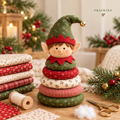 Handmade Christmas Fabric Doll Craft Kit