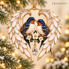 2026 Angel Wing Heart Memorial Christmas Ornament – Remembrance Keepsake