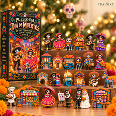 Pueblo del Día de Muertos 2026 Advent Calendar – 24-Piece Day of the Dead Collectible Village