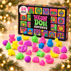 Neon Sensory Squishy Advent Calendar (24 Days)