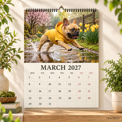 2027 French Bulldog Wall Calendar: Funny Frenchie Moments