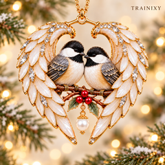 2026 Angel Wing Heart Memorial Christmas Ornament – Remembrance Keepsake