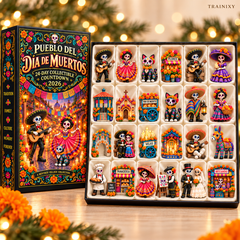 Pueblo del Día de Muertos 2026 Advent Calendar – 24-Piece Day of the Dead Collectible Village