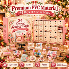 Days of Sewing Magic Advent Calendar – 2026 Holiday Countdown with 24 Collectible Sewing Miniatures