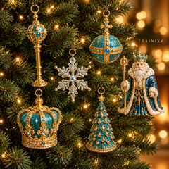 2026 Royal Christmas Palace Advent Calendar – 24-Day Luxury Keepsake Ornament Set