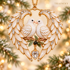 2026 Angel Wing Heart Memorial Christmas Ornament – Remembrance Keepsake
