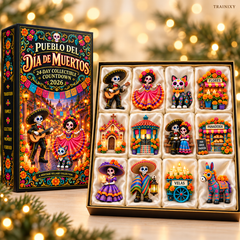 Pueblo del Día de Muertos 2026 Advent Calendar – 24-Piece Day of the Dead Collectible Village
