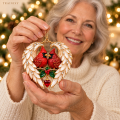 2026 Angel Wing Heart Memorial Christmas Ornament – Remembrance Keepsake