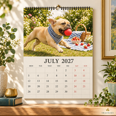 2027 French Bulldog Wall Calendar: Funny Frenchie Moments