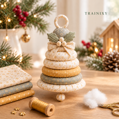 Handmade Christmas Fabric Doll Craft Kit