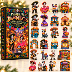 Pueblo del Día de Muertos 2026 Advent Calendar – 24-Piece Day of the Dead Collectible Village
