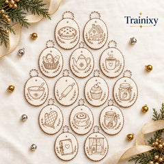Beginner-Friendly DIY Heirloom Oval Embroidery Ornament Kit
