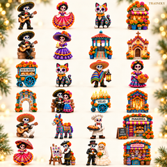 Pueblo del Día de Muertos 2026 Advent Calendar – 24-Piece Day of the Dead Collectible Village